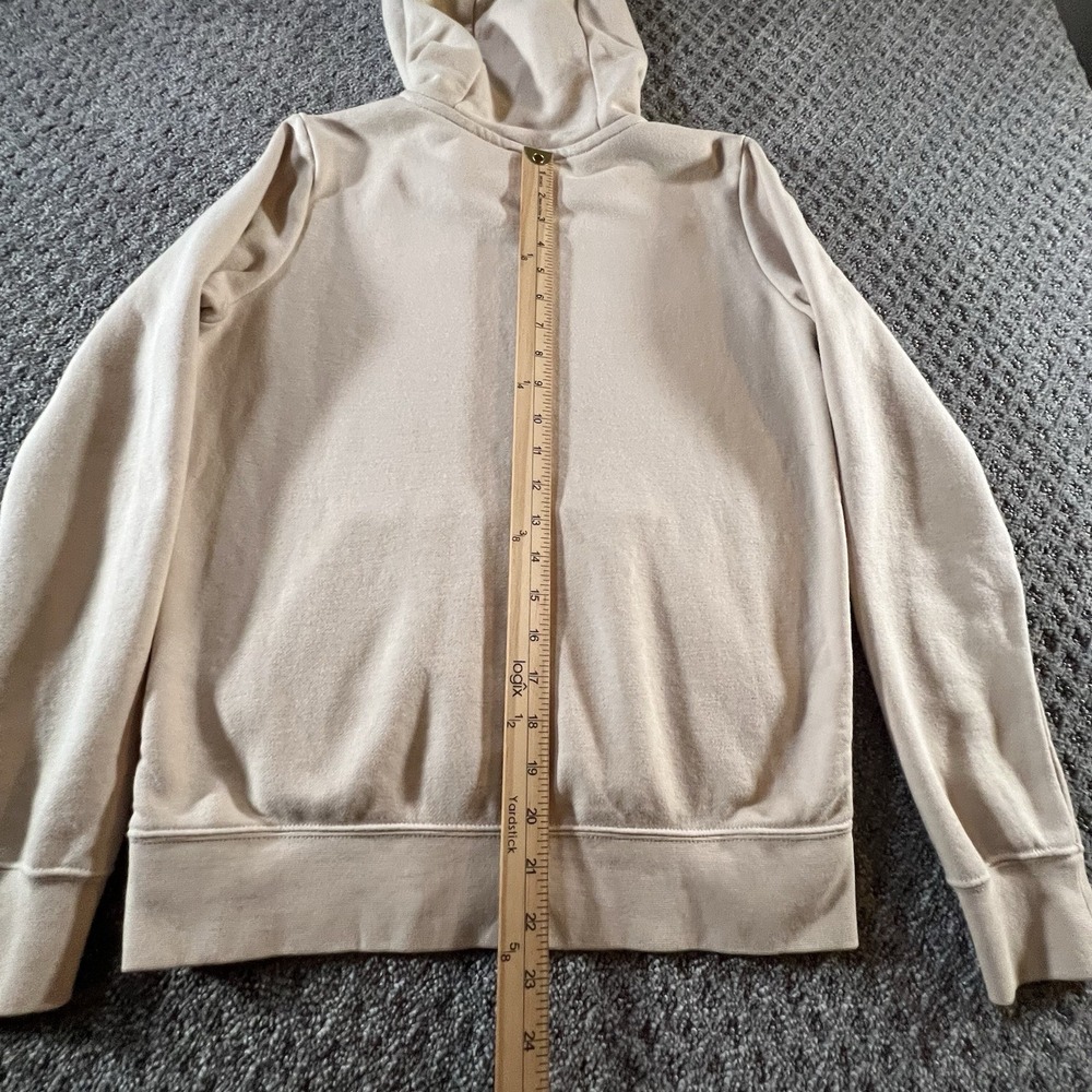 Nike Club Fleece Hoodie Beige Pullover Sweatshirt XS‎ Kangaroo Pocket Logo - Picture 7 of 9